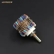 23 Étape ronde poignée stepping potentiomètre 10 K/50 K/100 K (2 Canal) amplificateur de Puissance Volume potentiomètre