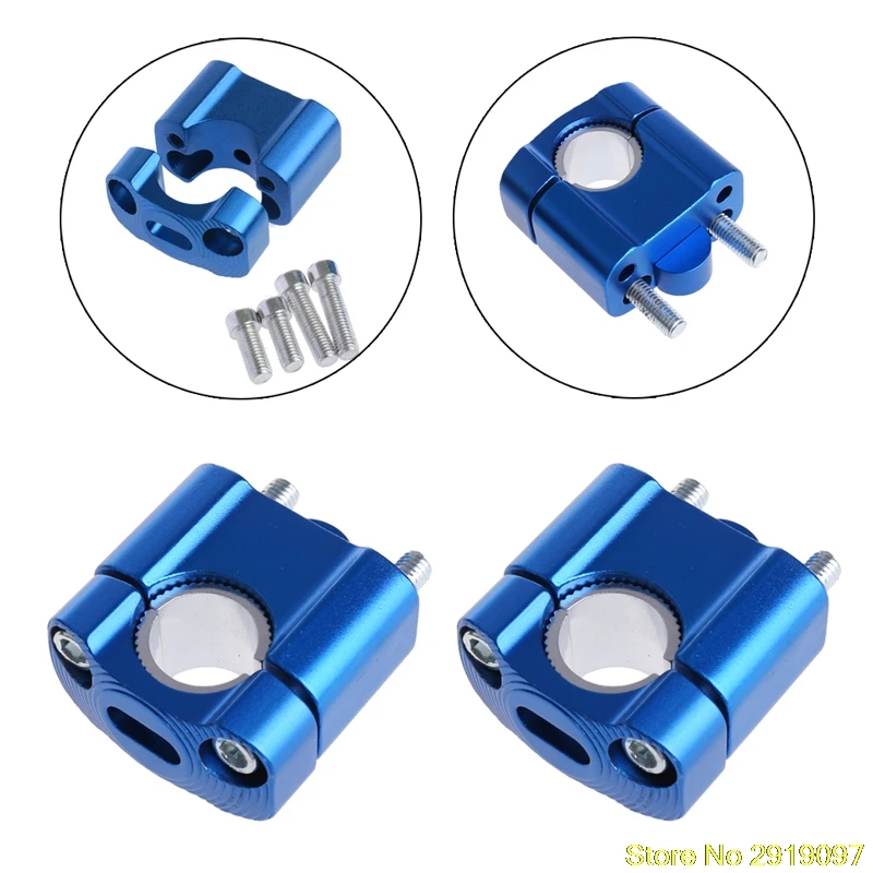 

New 1 Pair Off Road Motorcycle Clamp Raised Riser For 22mm 28mm Fat Bar Pit Black Drop Shipping Support