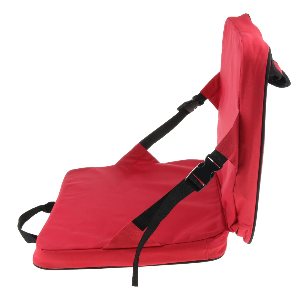 600D Oxford Cloth Folding Bench Fishing Chair Seat Cushion with Backrest Fishing Cushion Seat for Fishing Camping Hiking