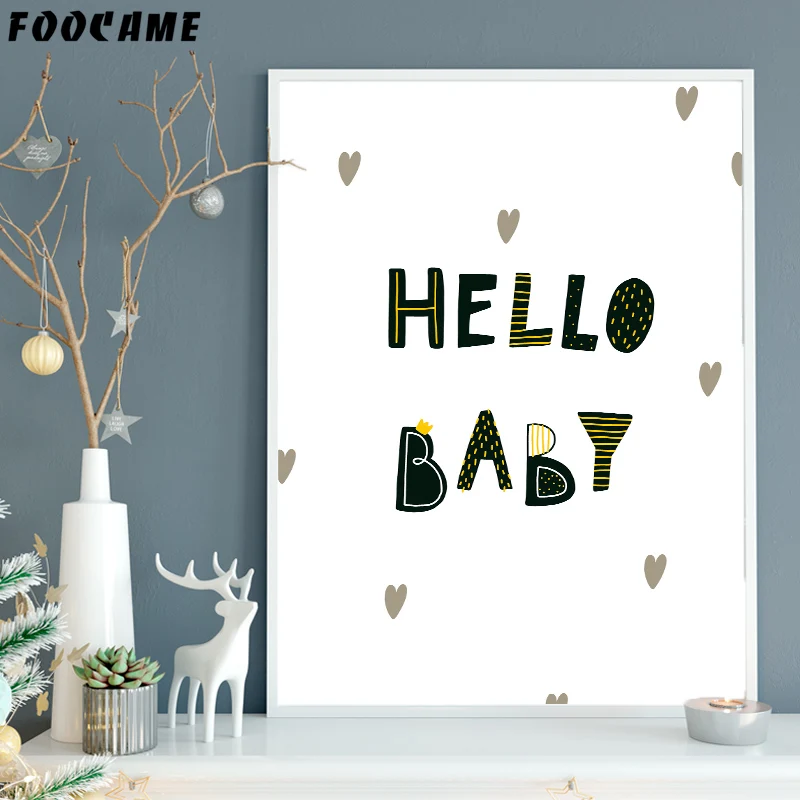 FOOCAME Мультфильм Монстр Единорог плакаты и печать Искусство Холст Живопись