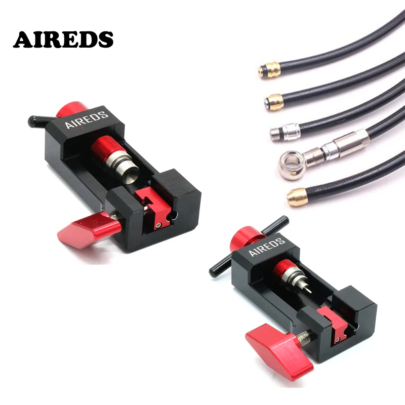 Tanie AIREDS narzędzia do naprawy rowerów Bike olejowanie igły wstawianie narzędzia pomocniczego złącze rurociągu olejowanie głowica oliwna igła olejowa Push BicycleTool