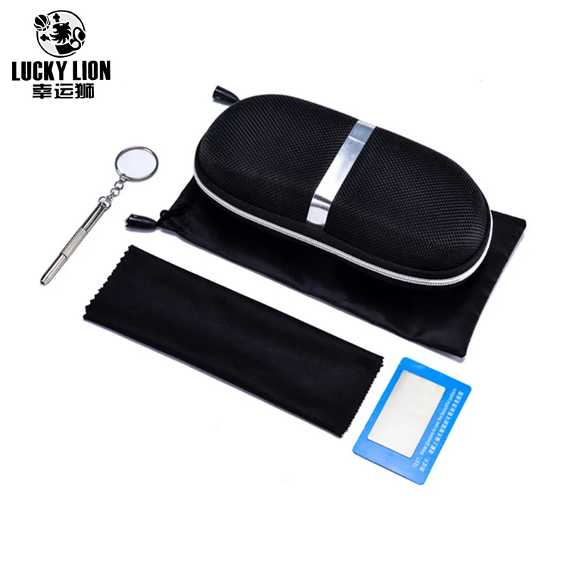 

Multi Functional Glasses Box Printed LOGO Glasses Box/Screwdriver/Polarized Test Card/Glasses Bags/Car Folder