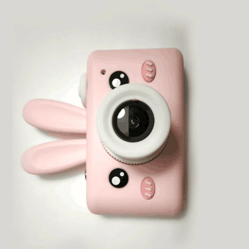 Детская цифровая камера, детская мини-игрушка, имитация, маленький зеркальный мультяшный защитный кожаный чехол для фото