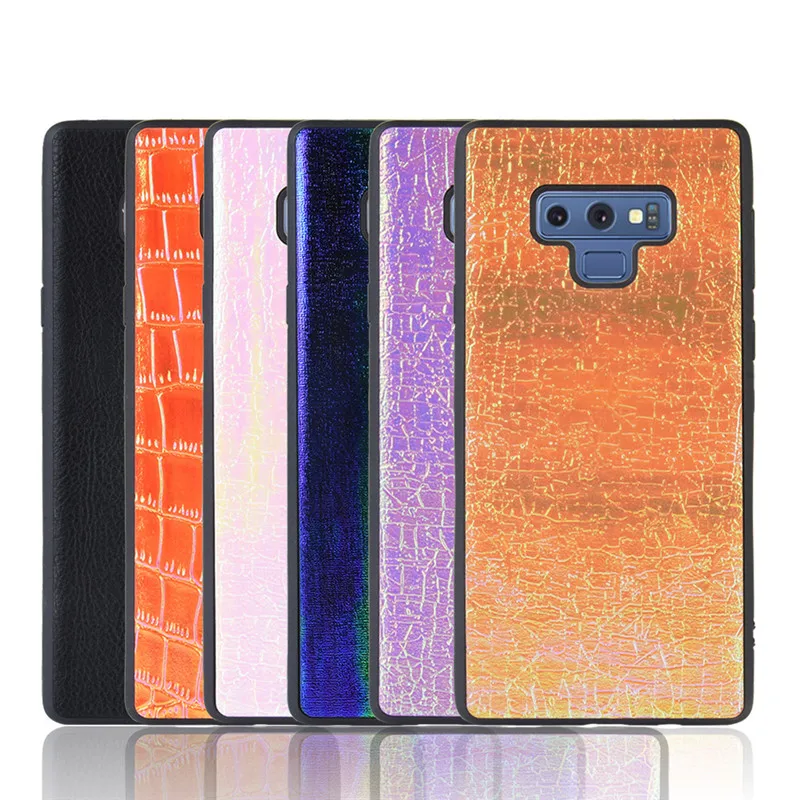 Чехол для Samsung Galaxy Note8 Note9 цветная обесцвечивающая Обложка на заднюю панель из