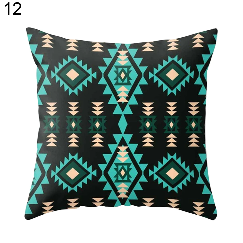 

Navajo Triangle Geometric Retro Pillow Case Printing Square Pillowcase