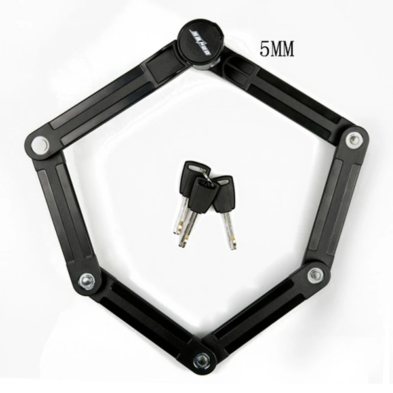 

Stylish Folding Bike Lloy Steel Lock MTB Bike Lock Alloy Steel Foldable Cable Lock Anti-theft Lock