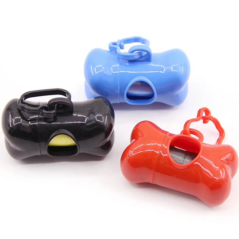 

2 pcs Pet Pooper Bags Garbage Bag Pet cleaning supplies Pet Dog Bone Shape Trash Bag Dispenser Storage Box Clean Up Waste Bag