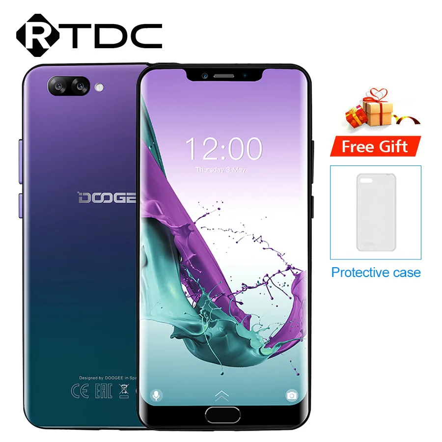 DOOGEE Y7 Plus Android 8 1 6 18 'MTK6757 Восьмиядерный 2 5 ГГц ГБ Оперативная память 64 Гб