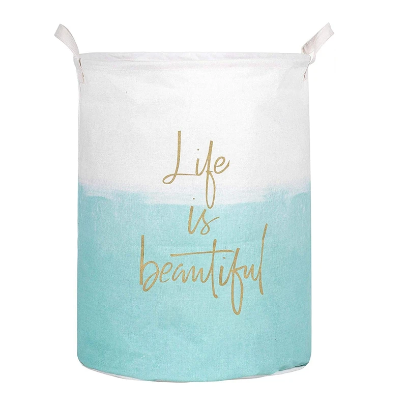 

19.7 Inch Waterproof Foldable Laundry Hamper, Dirty Clothes Laundry Basket,Bin Storage Organizer For Toy Collection Life