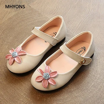 

2019 Baby Children Non-slip Shoes Girls Leather Shoes New Fashion Kids Girl Princess Leather Pink Shoes Spring Autumn Size 22~30