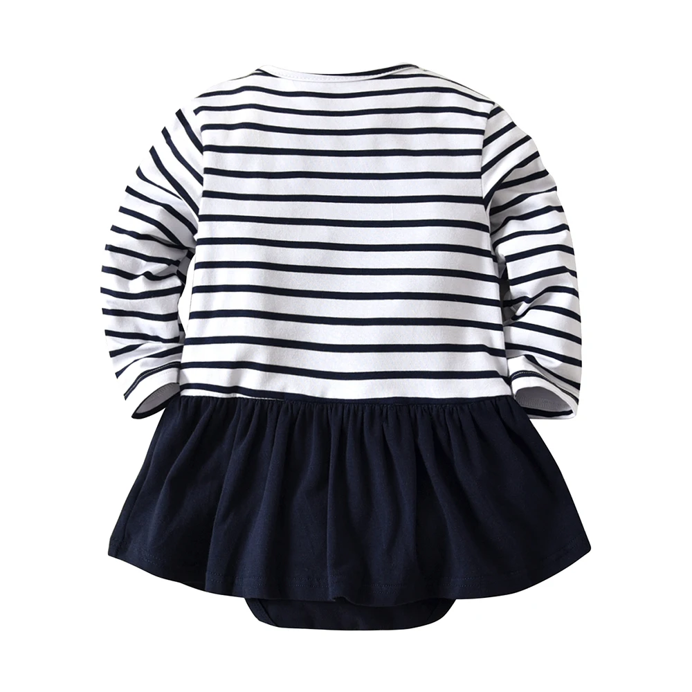 Gentleman Clothing Baby Navy Striped Climbing Suit Boy Girl Cotton Family Spring Autum Winter Baby Clothes Suit for 6-24M Baby 11