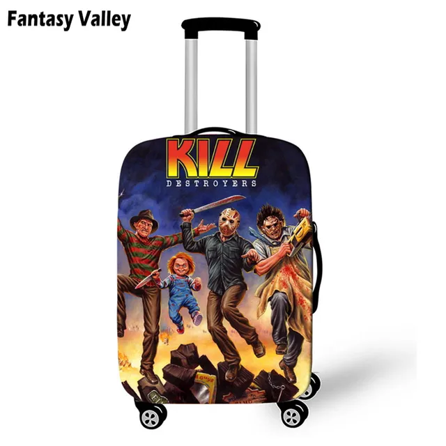 Horrorible Killers Suitcase Cover Travel Accessories Chucky Jason