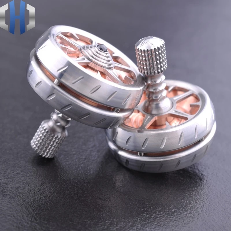 

Matrix Hand Gyro Stainless Steel Red Metal Fingertip Gyro Adult EDC Portable EDC Toy