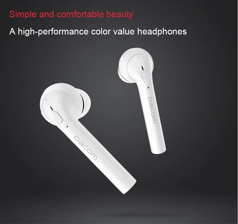 Dacom GF7 Tws True Wireless Bluetooth Headset Mini Bluetooth 4.2 Wireless Headphone Earbuds In-Ear Earphone For Iphone 7 Android 5 Dacom GF7 Tws True Wireless Bluetooth Headset Mini Bluetooth 4.2 Wireless Headphone Earbuds In-Ear Earphone For Iphone 7 Android 5