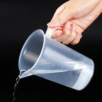 

Measuring Cups With Handle And Scale Measured Bottle Glass Transparent Graduated Christmas Measurement Tools Various Capacity