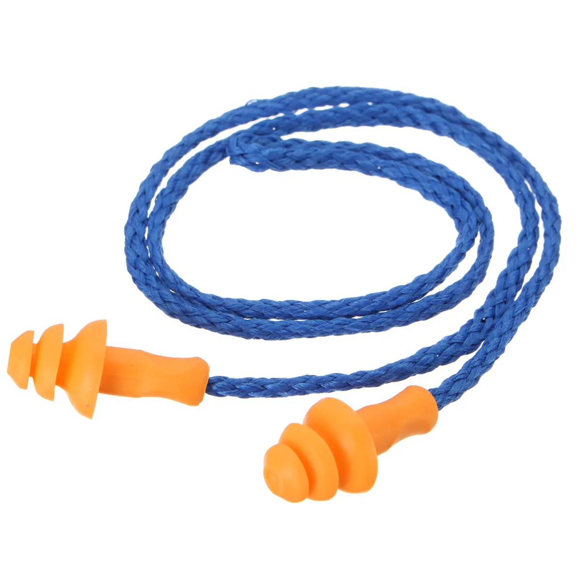 

100Pair of Reusable Hearing Earplugs Corded Soft Silicone Ear Plug Noise Reduction Ear Protector Earmuffs