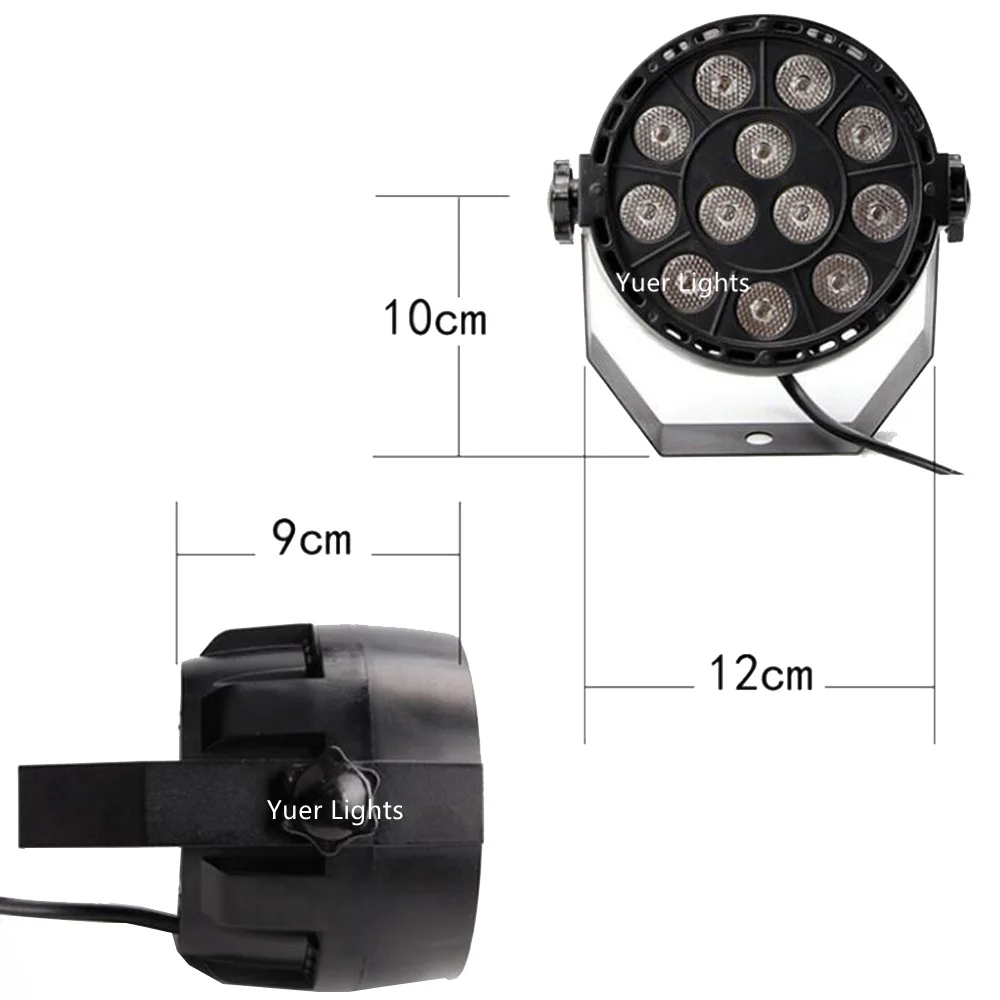 Светодиодный Par 12X 3W RGBW светодиодный сценический свет светодиодный Par свет с DMX512 идеально подходит для лазерный проектор этап машина диско вечерние украшения