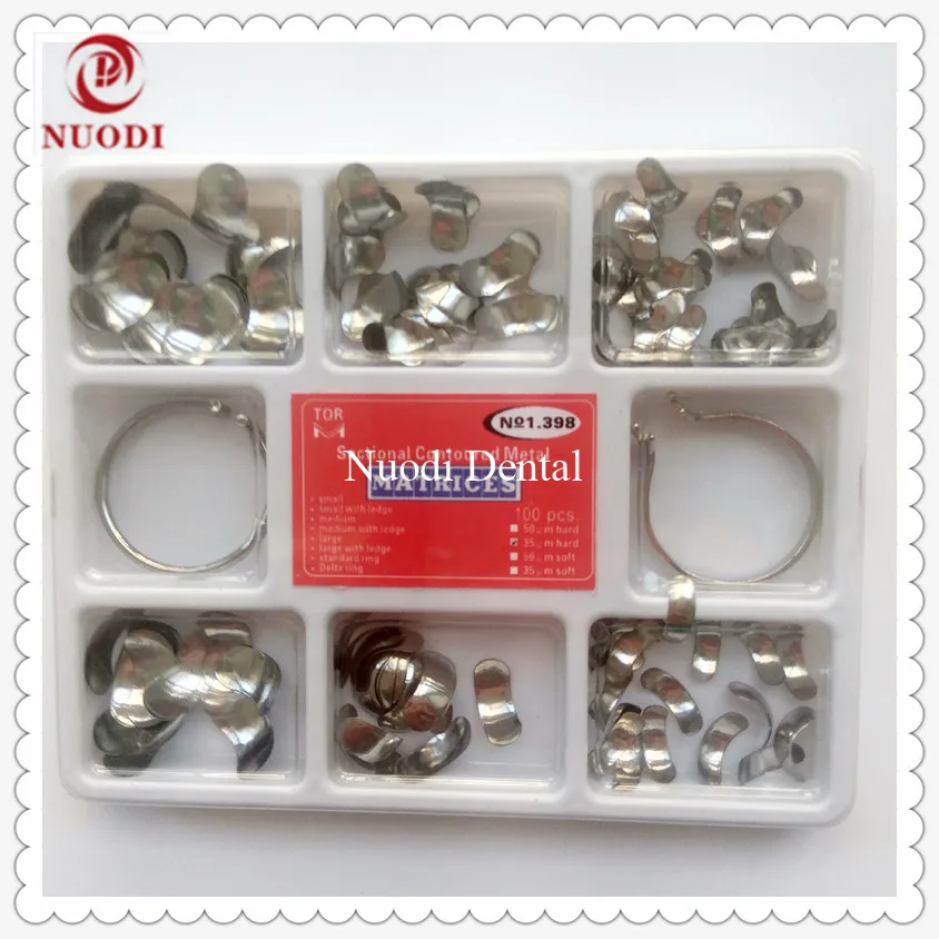 

Dental Sectional Contoured Metal Matrices/Dental sectional matrix band kit/Russina sectional matrix