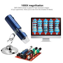 Wi-Fi микроскоп цифровой микроскоп зум Ручной светодиодный Лупа Glass1000X Usb зарядный микроскоп для iOS/Android телефона планшета