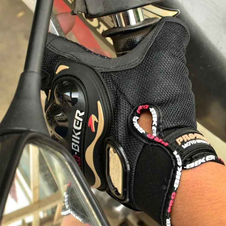 Motorcycle Cycling gloves Fingerless Half Finger Gloves Bike Riding