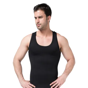 

Chest Body Shaper Tops Compression Men Undershirt Slimming Beer Belly Tummy Trimmer Shaper Sleeveless Shirt Shapewear