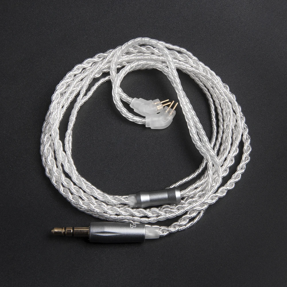 Замена TRN посеребренный кабель 0 75 мм 2 Pin MMCX ремонт для V10 V20 Для Shure | Электроника