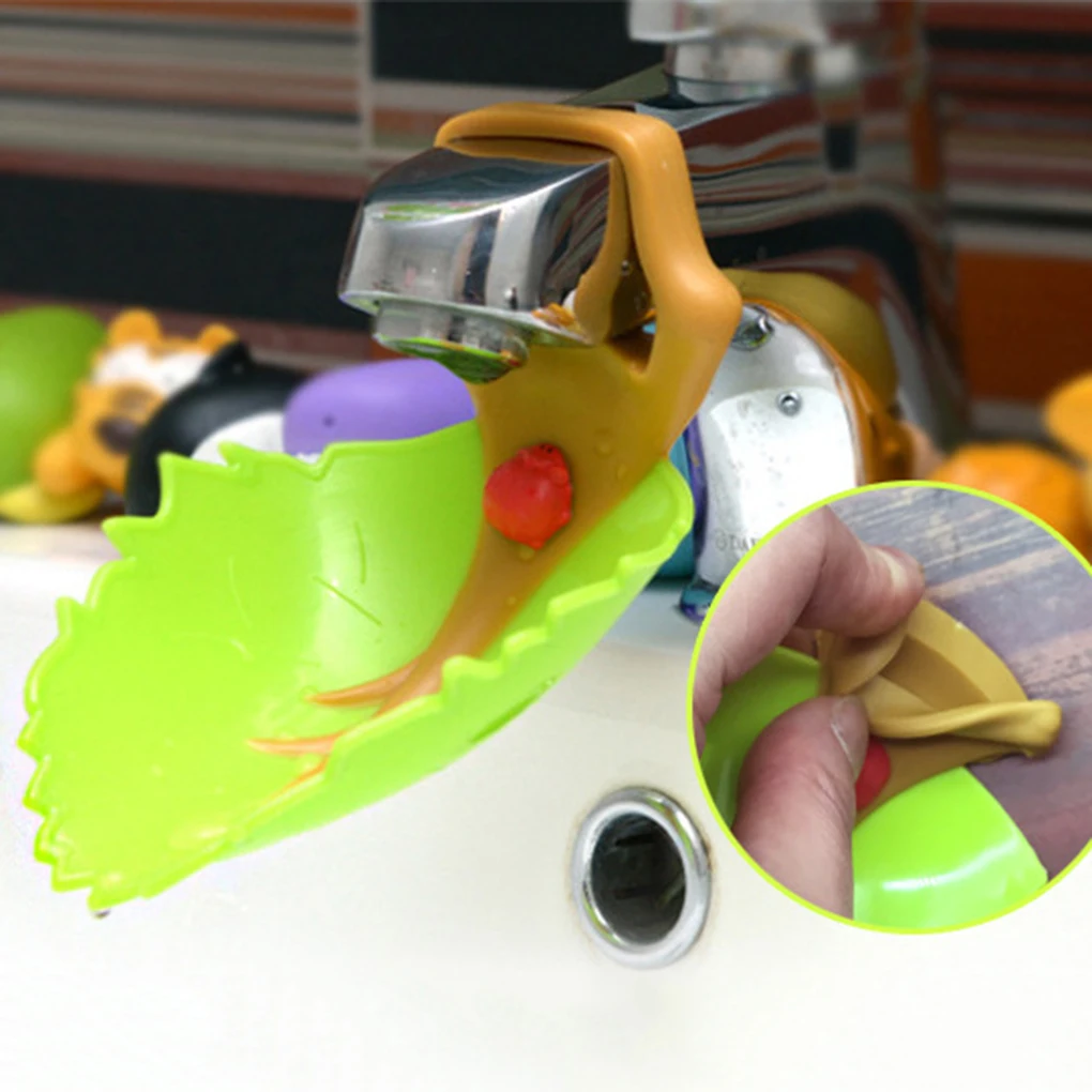 

Leaf-shaped Water Faucet Extender Portable Bathtub Faucet Extender Baby Children Safety Shower Tap Extender