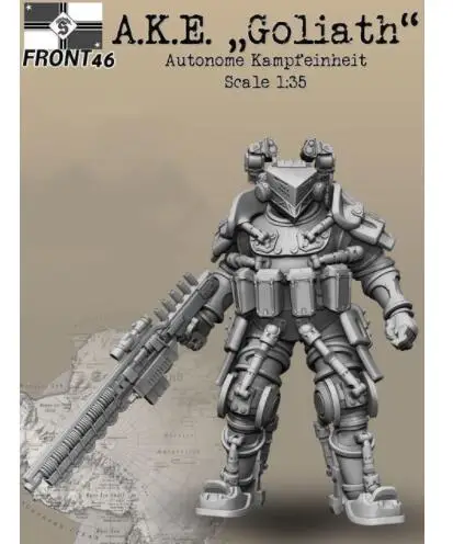 

New Unassembled 1/35 Science fiction soldier stand Resin Kit DIY Toys Unpainted resin model