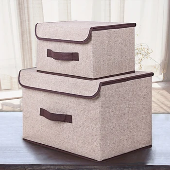 

2 pcs/set Clothes Suitcase Covered Storage Tank,Non-Woven Underwear Finishing Boxes,Toys Organizer Cosmetics Storage Boxes Cajas