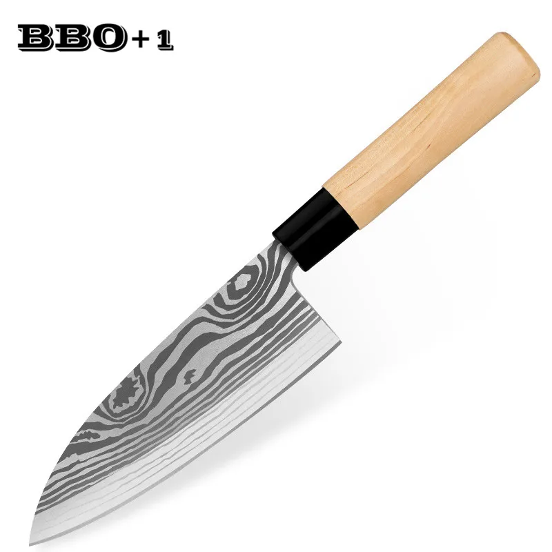 1pcs Stainless Steel Japanese Fish Head Knife Salmon knives Sashimi