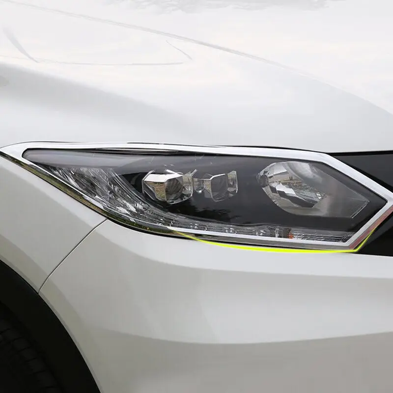 

For Honda HRV HR-V Vezel 2014-2018 ABS Chrome car Front Head light Headlamps Frame Decoration Cover Trim Car Accessories 2pcs