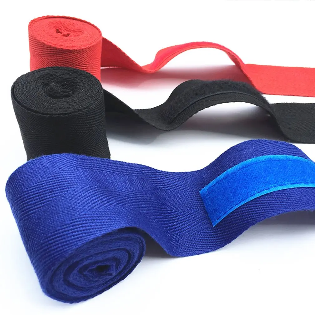 Width 5cm Length 2.5M Cotton Sports Strap Sanda Muay Hand Wraps Professional Thai MMA Taekwondo Boxing Bandage