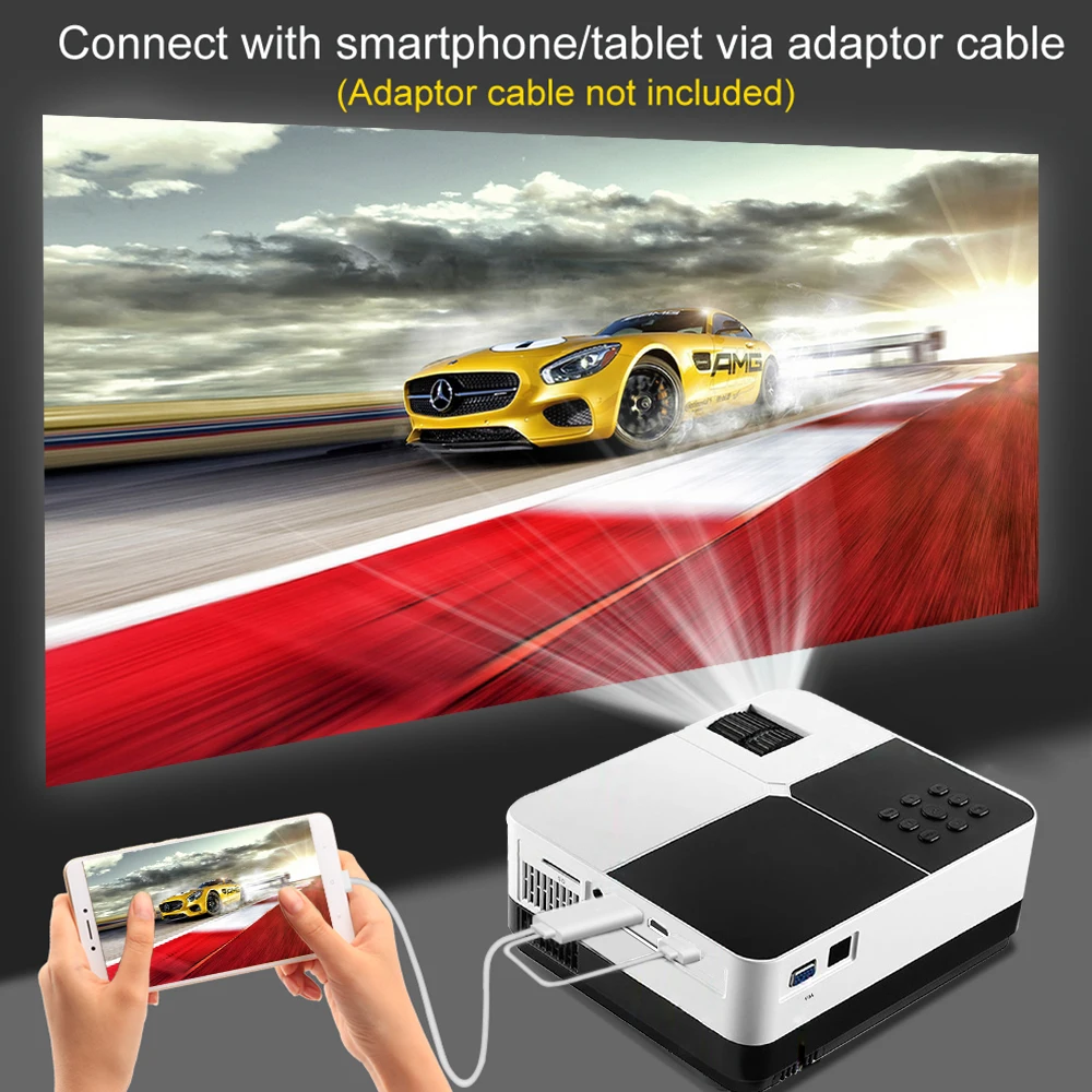 Salange H2 новые светодиодные фары ближнего света проектор HD 3200 люмен Домашний Кино с