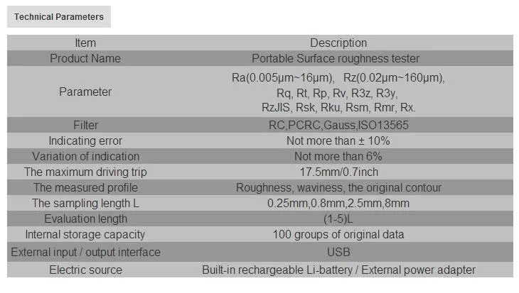 TR200 тестер шероховатости поверхности