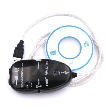 

Electric Guitar Link USB Audio Cable Interface Guitarlink Lead to Computer For PC MAC MP3 Recording XP Win7 8 10