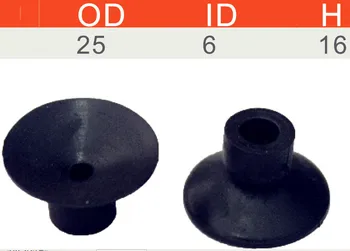 

200 piece spare part of printing machine rubber sucker for printing machine OD 25 ,ID 6, Height 16,good quality
