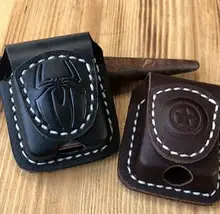 Match Z Brand Lighter Men Cigarette Lighter Holder Bag Small Box Case For Lighter Super Match High Leather Cover Windproof