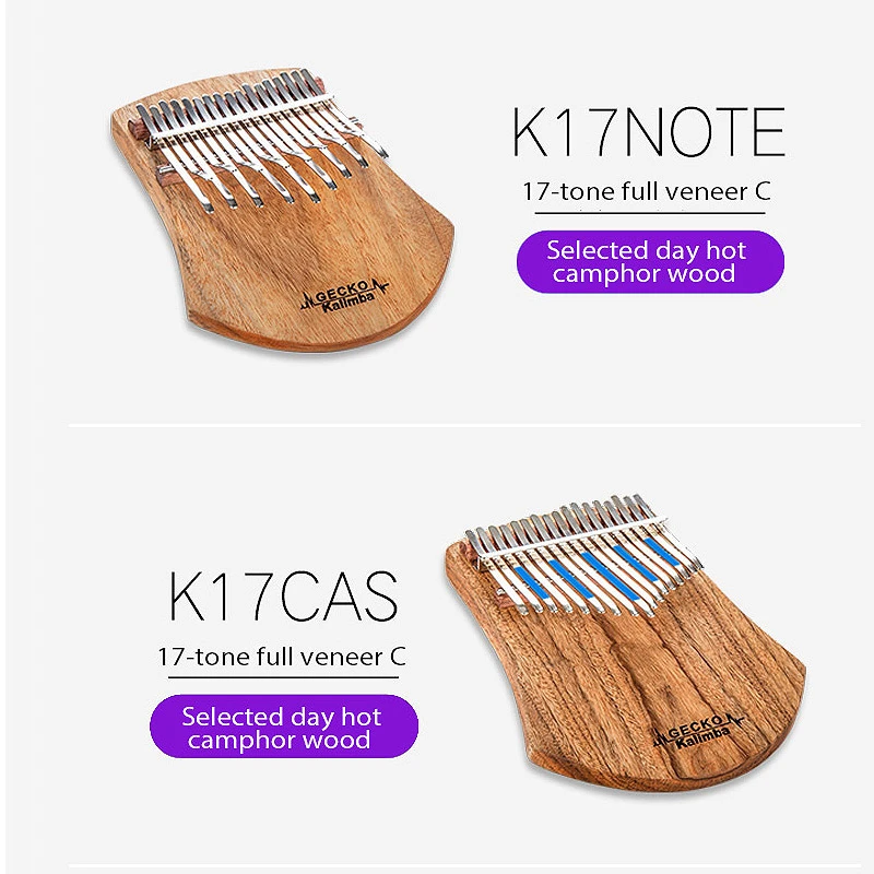 MUKU Kalimba 17 Keys Thumb Piano builts-in EVA Высокоэффективная защитная коробка, настройка молотка и инструкция по учебе