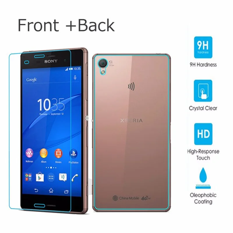 2 шт./лот 9H закаленное стекло для Sony Xperia Z3 Compact Z Z1 Z2 Z4 Z5 Premium защита экрана от