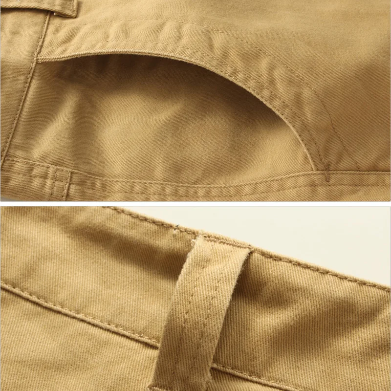 YOLAO High Quality Men's Cargo Pants Military for Men multi pocket Overalls tactical Army Trousers