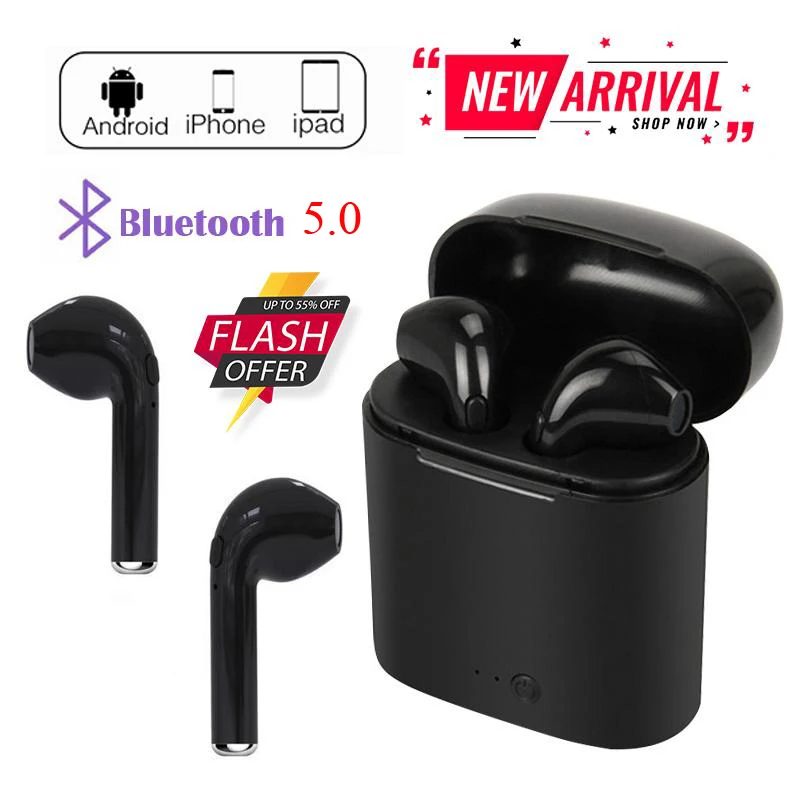 I7S TWS настоящие беспроводные наушники Bluetooth гарнитура свободные руки стерео с