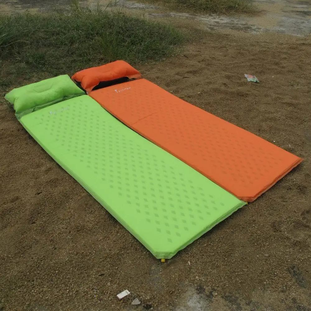 

Three in one!AXEMAN 60CM moisture-proof pad thickening widened removable self inflating mattress+pillow+carry bag automatic mat
