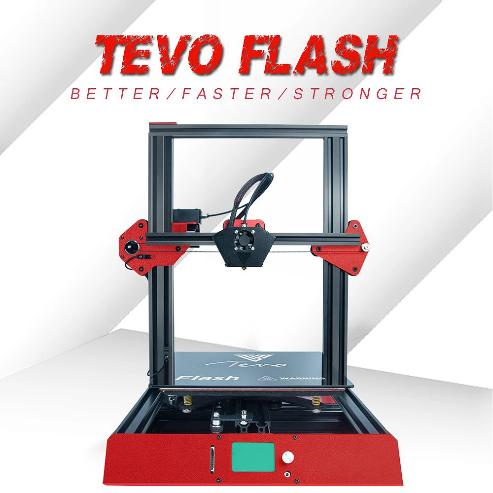 TEVO Flash 98% Prebuilt 3D Printer Kit 235*235*250 Printing Size full metal frame 3D Printer TEVO Flash 98% Prebuilt 3D Printer Kit 235*235*250 Printing Size full metal frame 3D Printer