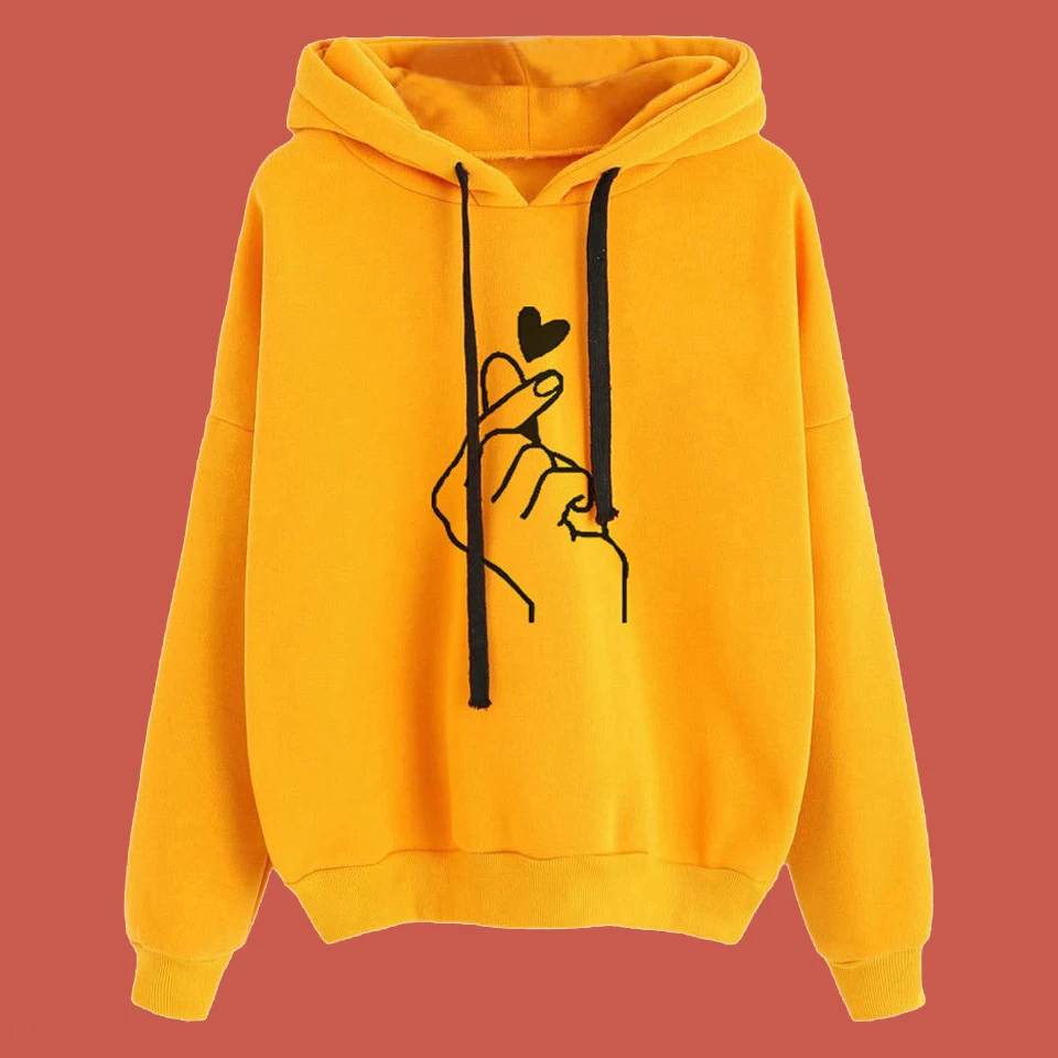 yellow sweatshirt women