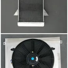70 мм(2,75 '') толщиной Алюминий сплава радиатора и вентилятор+ DFZ для Triumph GT6 1966-1973 66 67 68 69 70 71