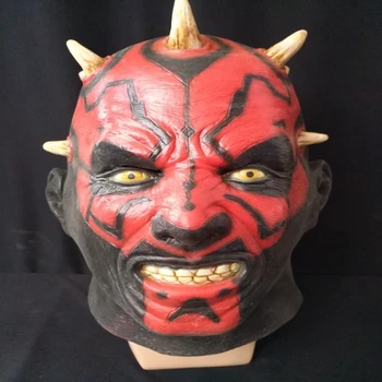 

Horror Darth Moore Latex Mask Full Face Star Wars Scary Rubber Masks Halloween Masquerade Party Fancy Costume Props Adult Size