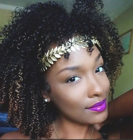 Dancing kinky curly ponytail extensions Brazilian hair drawstring