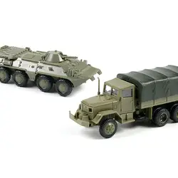 1: 72 M35 грузовик советский БТР 80 колесные бронированные машины резиновая-монтаж без модель Военная игрушка автомобиль
