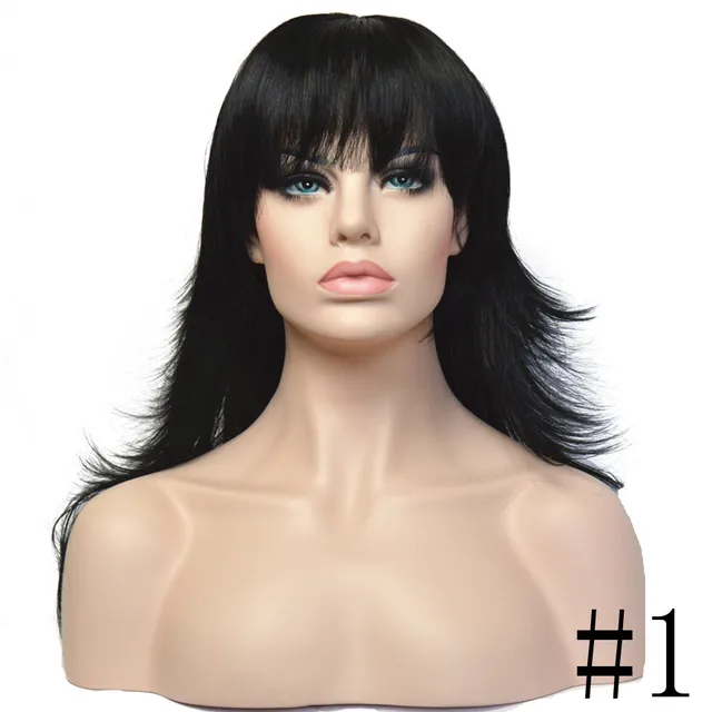【SALE/10%OFF StrongBeauty かつら自然なレイヤードロングストレート人工毛 ヘアエクステンション・かつら・アクセサリ