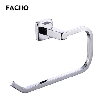 

FACIIO 2018 New Deluxe Solid Copper Bathroom Towel Ring Holder Towel Rack Towel Hook Chrome Plated Hanger 5160